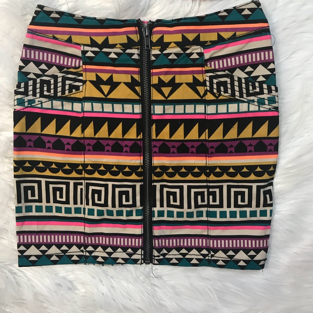 H&M Tribal Print Skirt